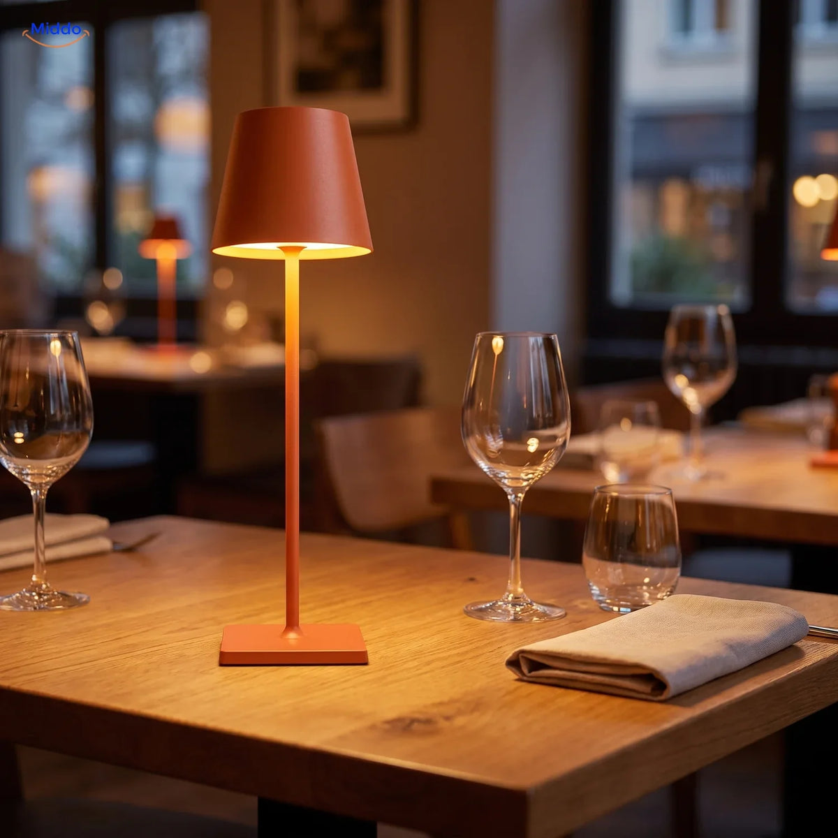 Portable LED Lamp Dimmable Rechargeable USB-C IP54 Waterproof for Table Indoor Outdoor Garden Patio | Sansoti