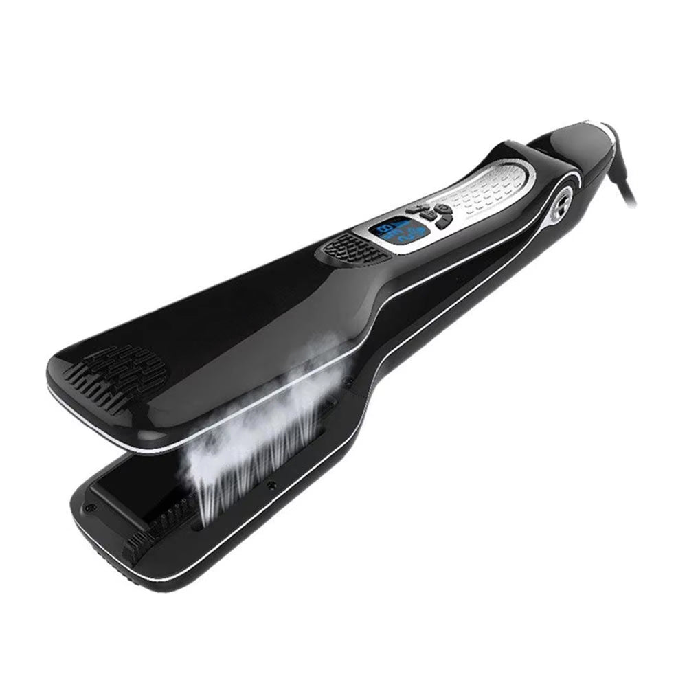 Ceramic Steam Straightener with Titanium Plates 5 Temperature Settings for Shiny Straight Hair Styling at Home | Sansoti