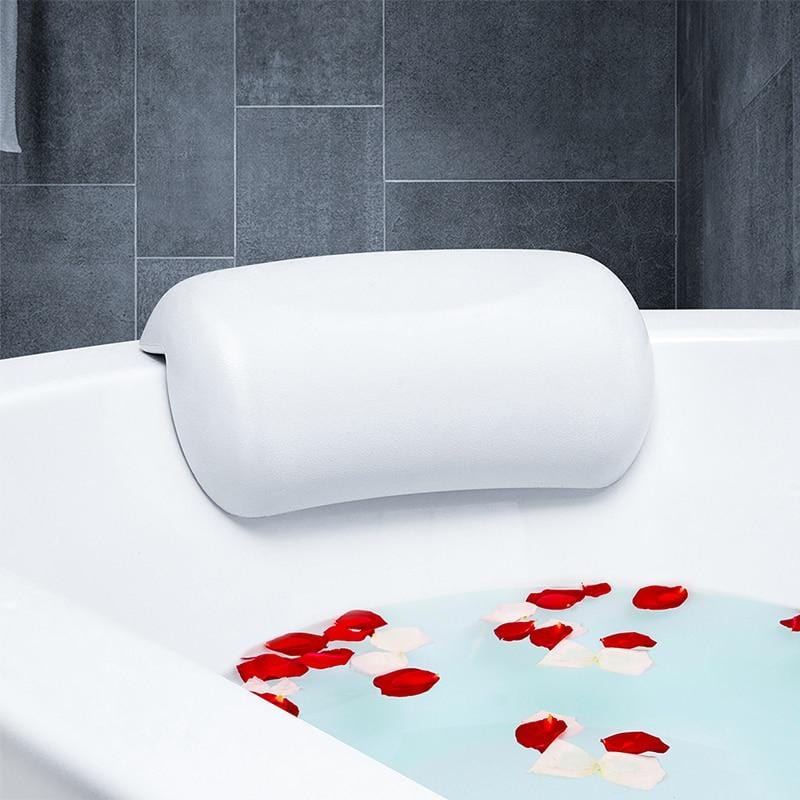 Ergonomisches Badekissen mit Saugnäpfen Wasserfest Nackenstütze für Bad Spa Wellness Komfort Entspannung | Sansoti