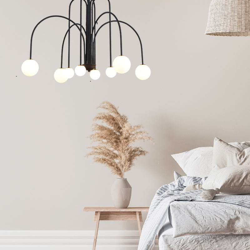 Hanglamp Zwaluwen Metaal Glas Zwart Goud Roze G9 LED Woonkamer Slaapkamer Decoratief | Sansoti