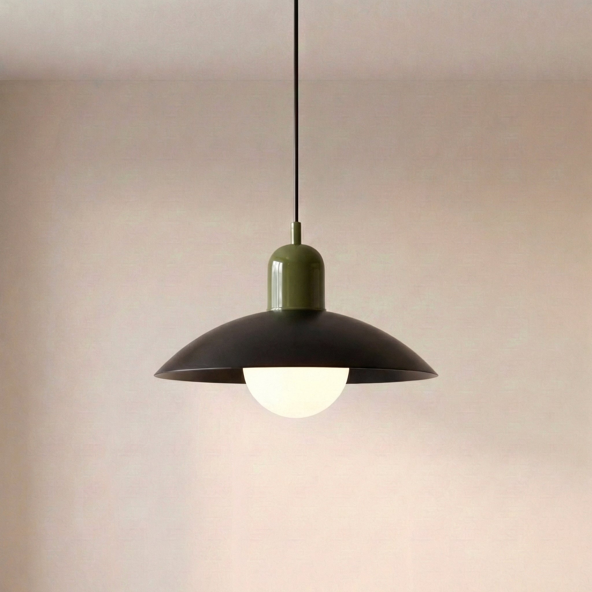 Dwukolorowa żelazna lampa wisząca Ø32 cm, ciepłobiała dioda LED do jadalni, kuchennej wyspy i salonu, styl rustykalny, nowoczesna | Sansoti