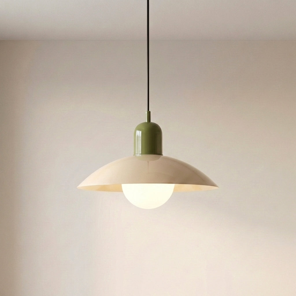 Dwukolorowa żelazna lampa wisząca Ø32 cm, ciepłobiała dioda LED do jadalni, kuchennej wyspy i salonu, styl rustykalny, nowoczesna | Sansoti