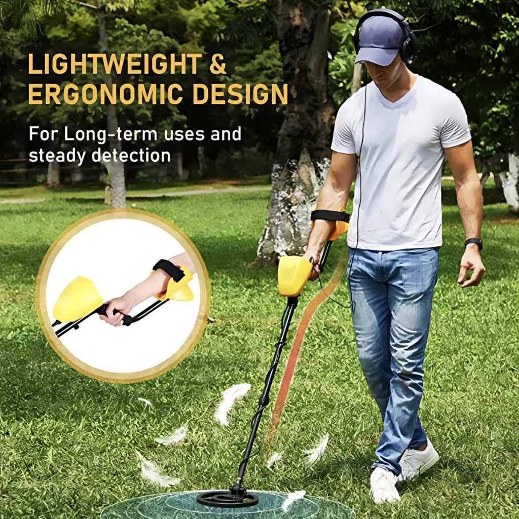 Waterproof Metal Detector 180mm Adjustable Search Depth Gold Silver Bronze Detection Treasure Hunting Hobby | Sansoti