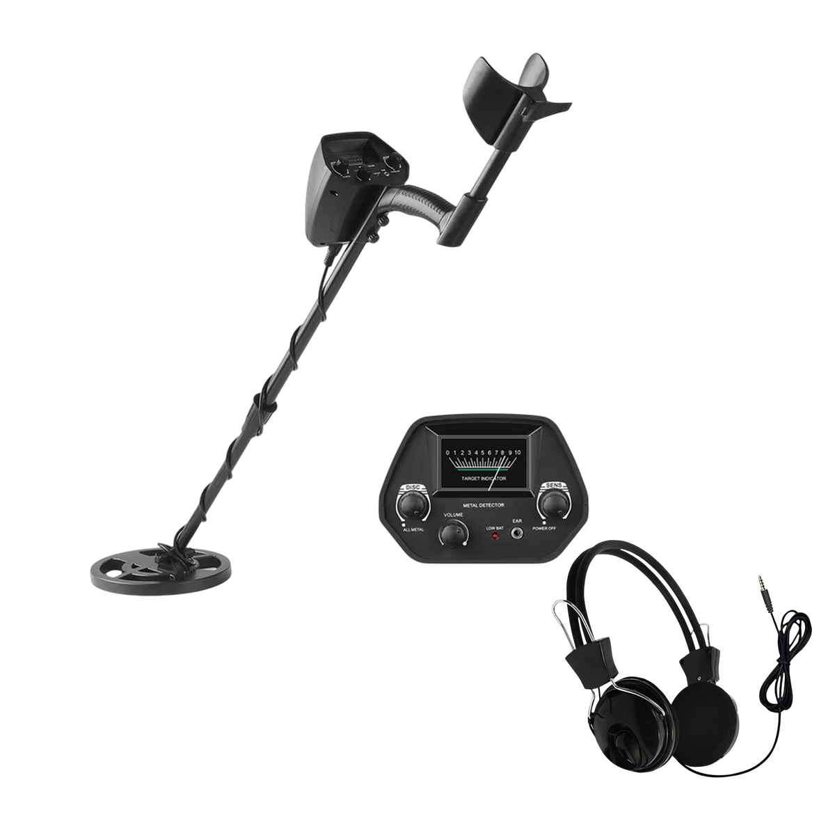 Waterproof Metal Detector 180mm Adjustable Search Depth Gold Silver Bronze Detection Treasure Hunting Hobby | Sansoti