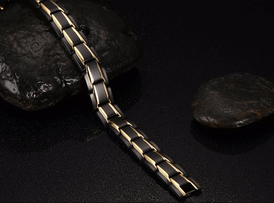 Bracelet magnétique avec hématite et néodyme pour bien-être et équilibre | Sansoti