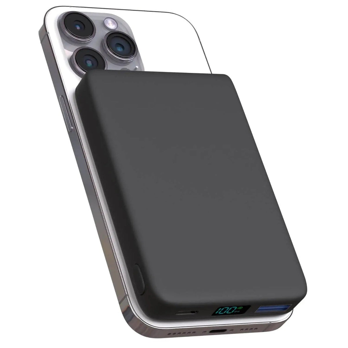 Wireless Magnetic Power Bank, 5000-10000 mAh, iPhone Charging Station, Compact, Fast Charging, On the Go, Travel | Sansoti