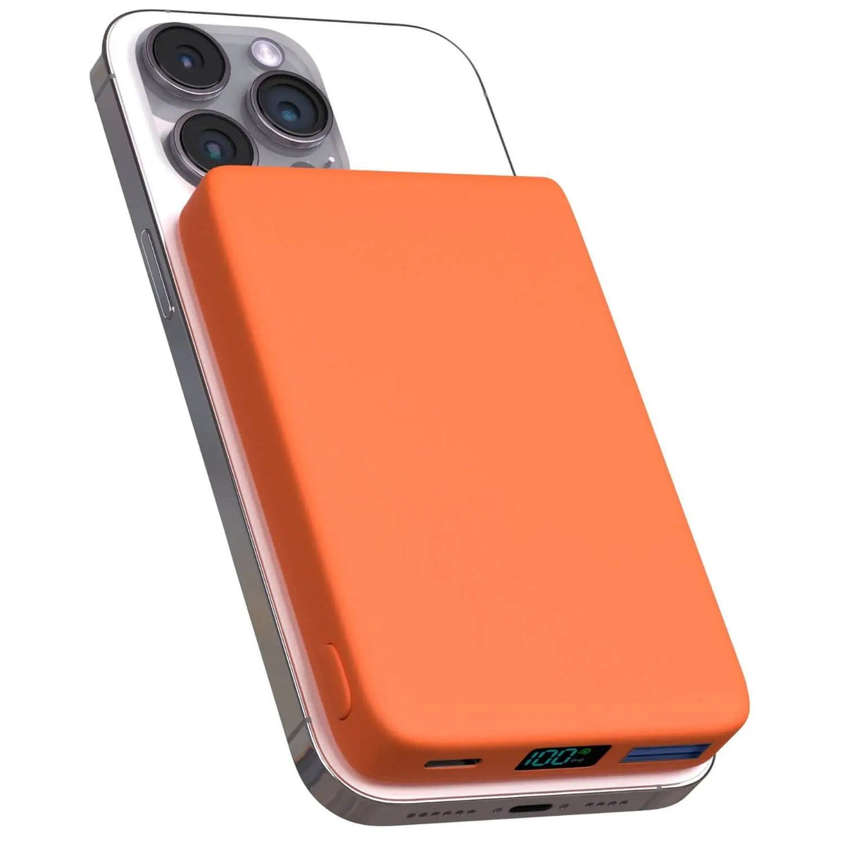 Wireless Magnetic Power Bank, 5000-10000 mAh, iPhone Charging Station, Compact, Fast Charging, On the Go, Travel | Sansoti