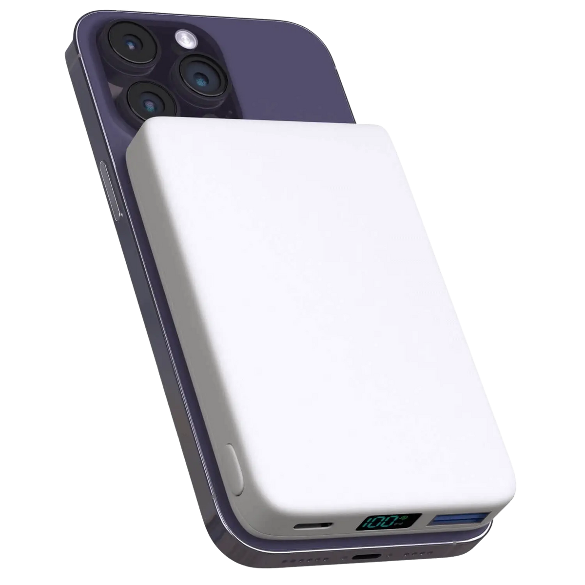 Wireless Magnetic Power Bank, 5000-10000 mAh, iPhone Charging Station, Compact, Fast Charging, On the Go, Travel | Sansoti