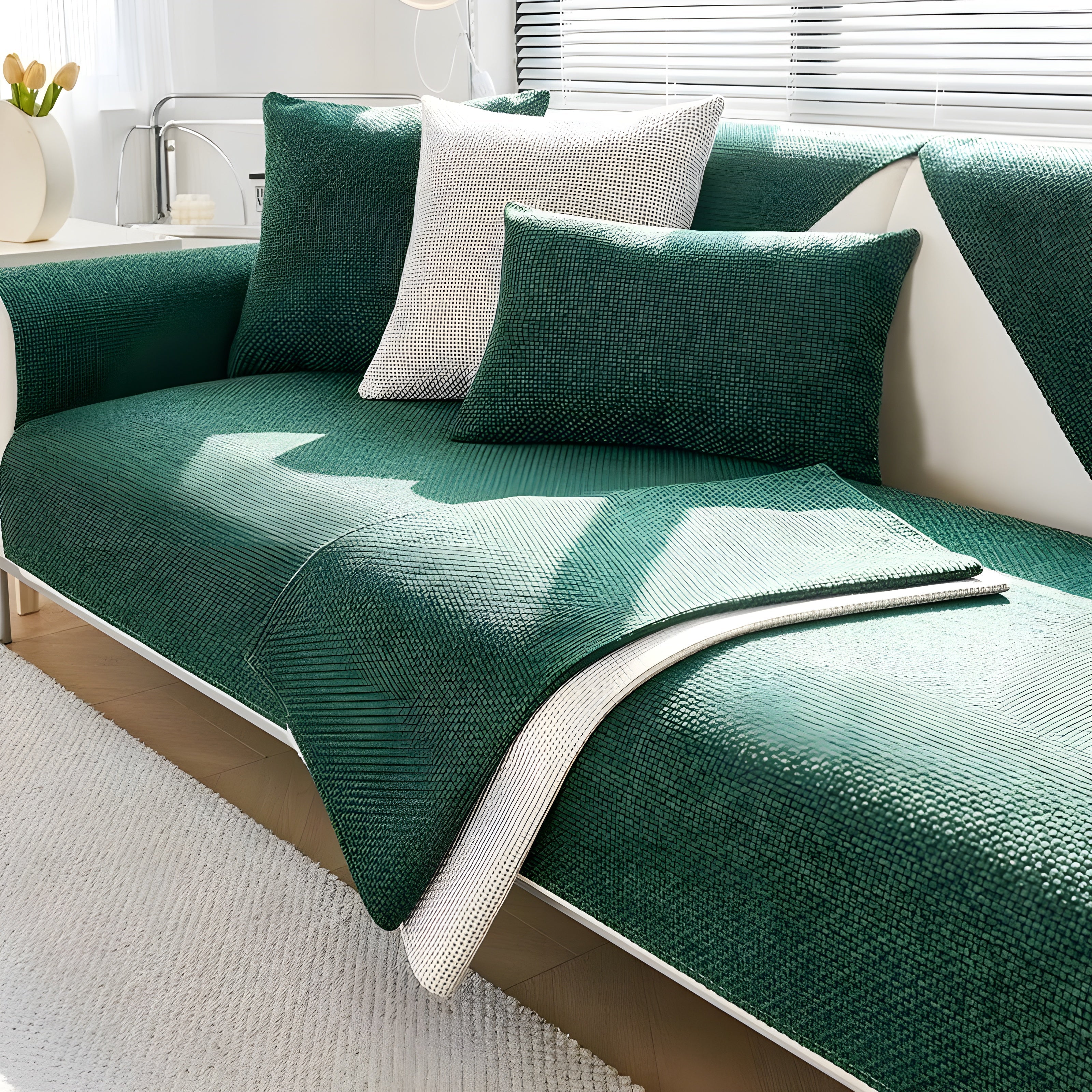Bankhülle Anti-Rutsch für Ecksofa und Sofa – Waschbarer Sofabezug | Restfield
