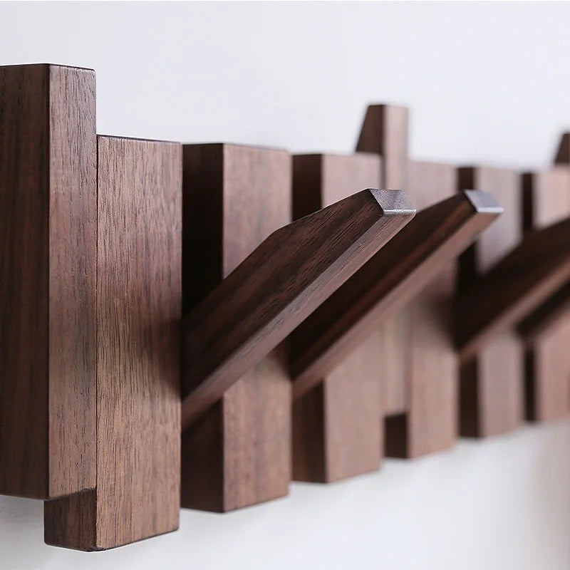 Wandgarderobe aus Holz im Klavierdesign, Musikinstrument, 4-8 Haken, Flur, Schlafzimmer, für Musikliebhaber, dekorativ | Sansoti