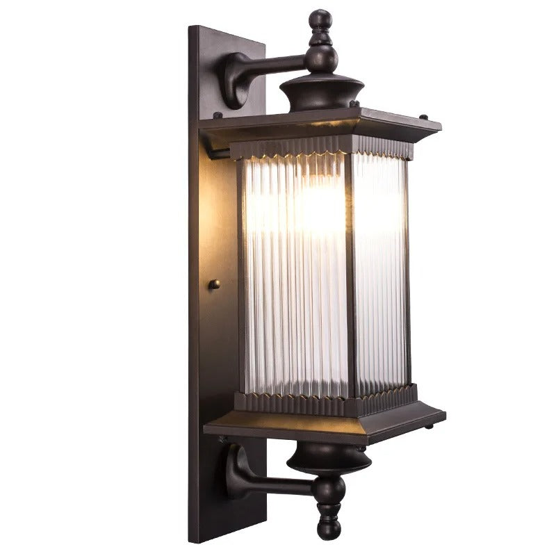 Buitenlamp Wandverlichting Metaal Glas LED IP65 Waterdicht Terras Balkon Entree Tuin Sfeerverlichting | Sansoti