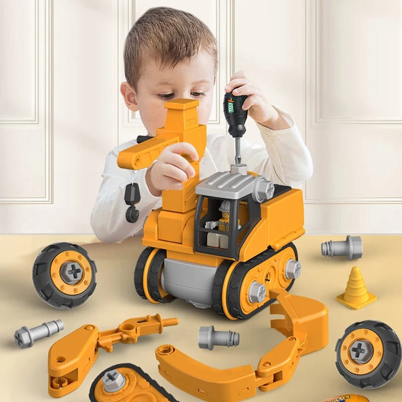 Constructievoertuig Speelset met Schroevendraaier – Educatief & Interactief Bouwspeelgoed voor Kinderen | Sansoti