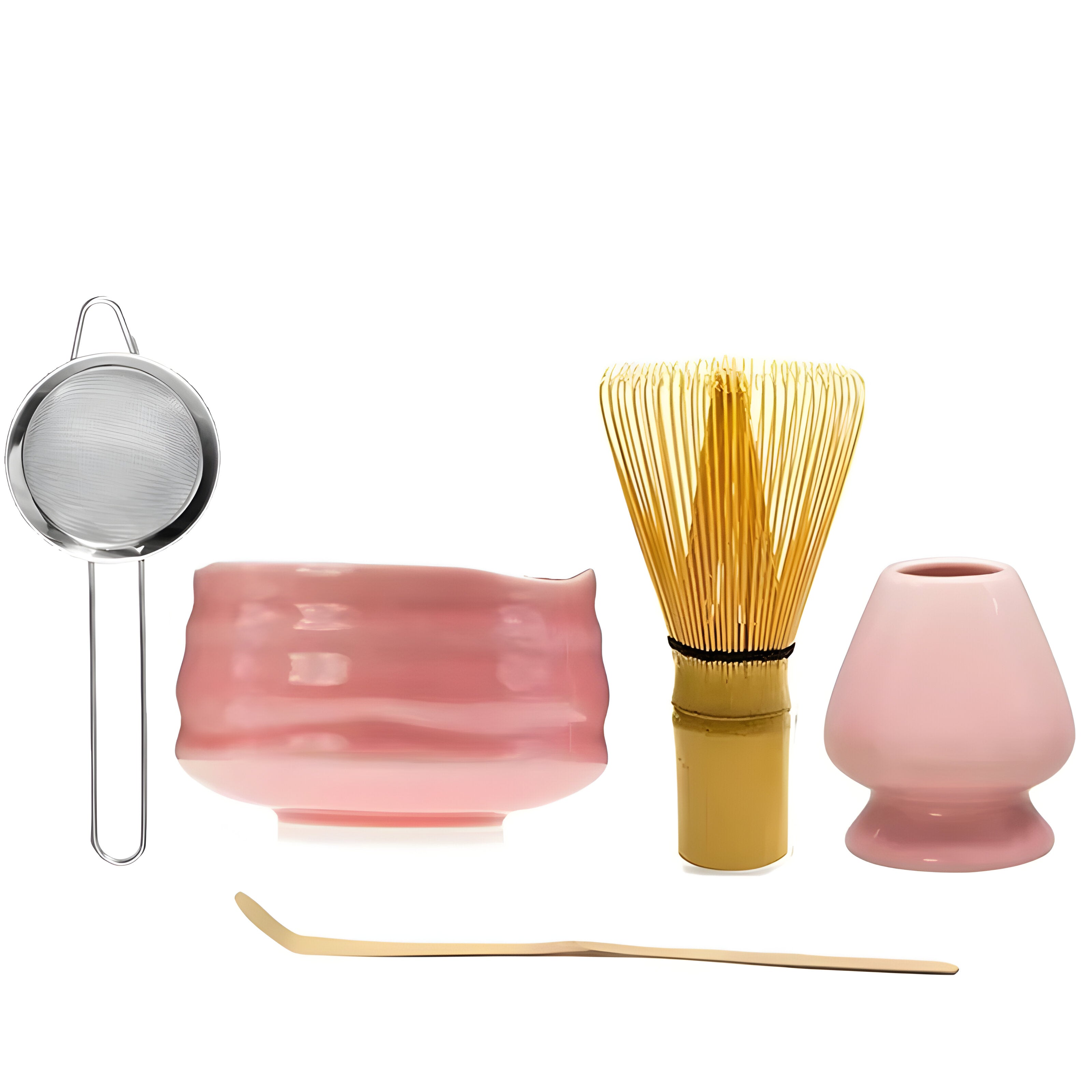 Matcha Set Roze Keramiek 1-5 Delig Japanse Theeceremonie | Sansoti