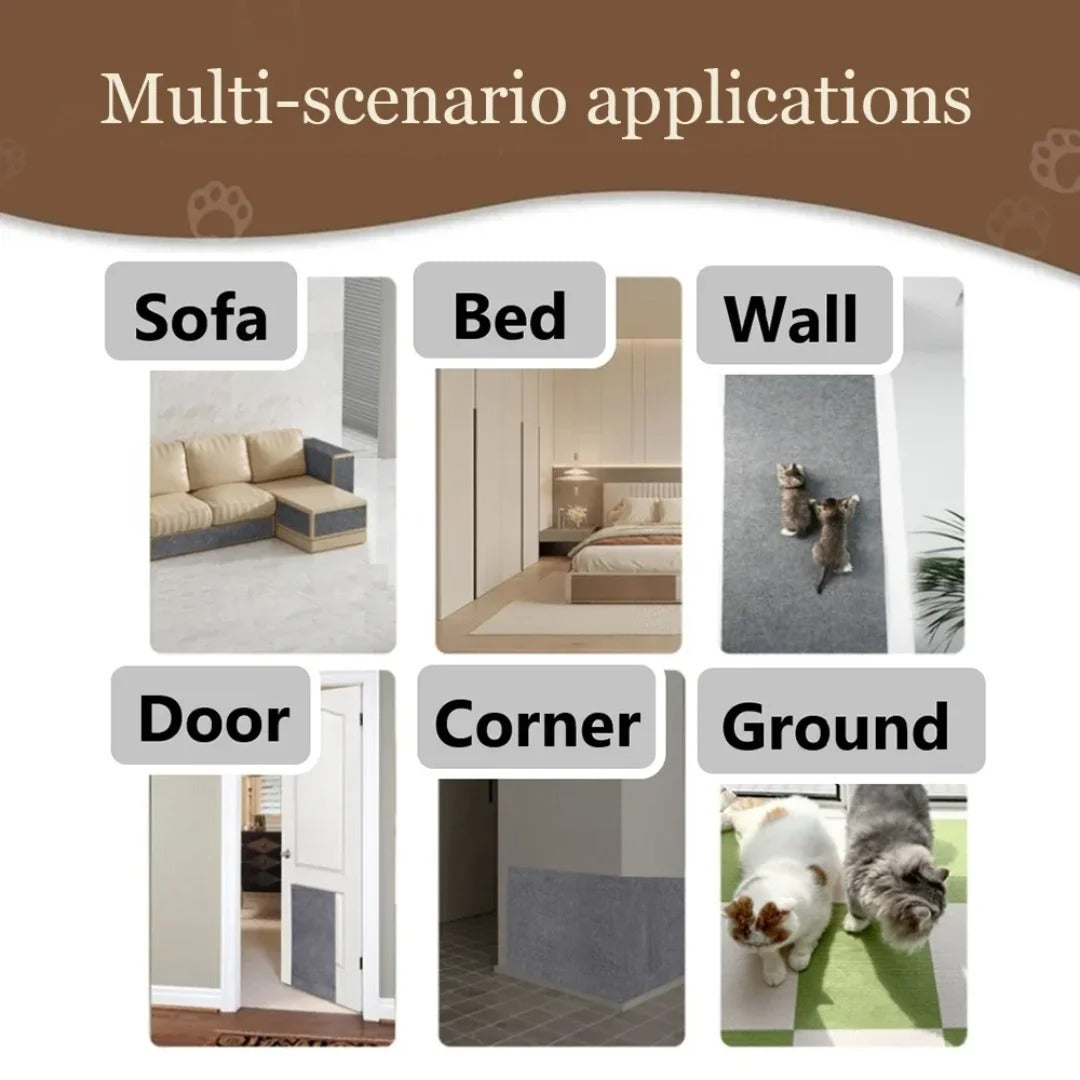 Möbelschutz für Katzen Verstellbar Textil Grau Beige Braun Blau Schwarz Creme Stoffpaneele | Sansoti