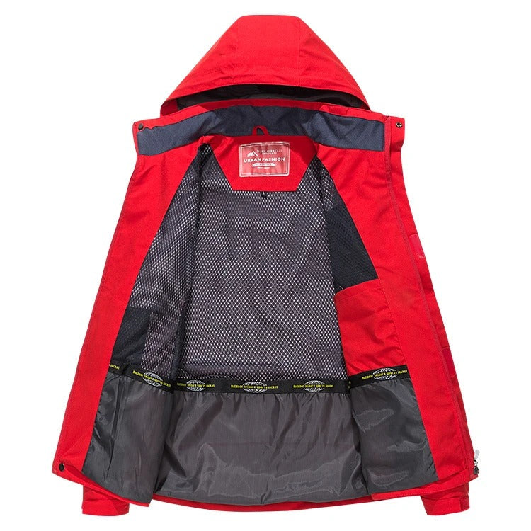 Waterproof Outdoor Jacket for Men, Windproof, Breathable, Hiking Jacket, Functional Outdoor Trekking, Multiple Colors, S-4XL | Sansoti