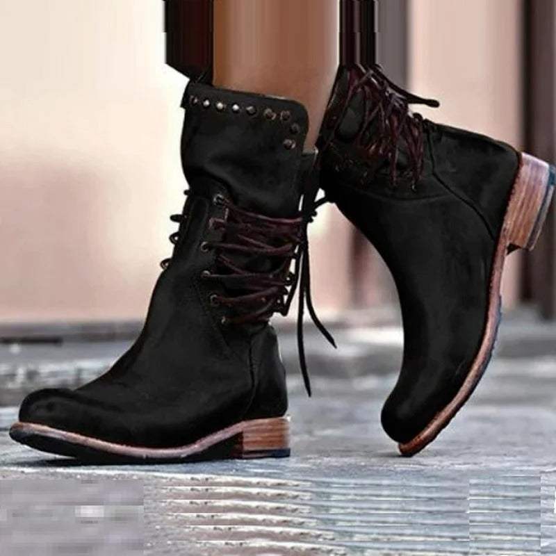 Dames Enkellaarsjes Waterdicht met Anatomische Zool Comfortabel Wandelen Outdoor Leisure Antislip Schoenen | Sansoti