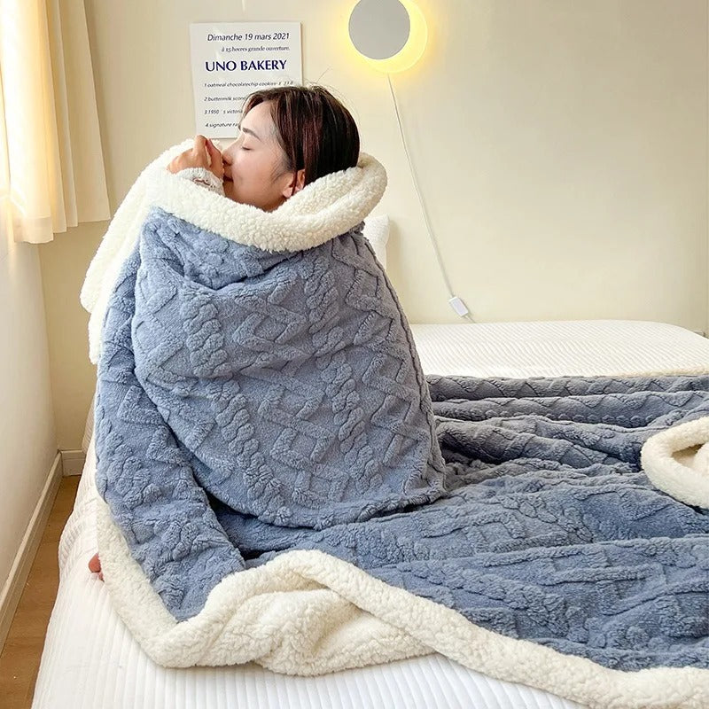 Soft Fleece Throw Dark Brown Green Yellow Beige Blue White Black Lightweight Warm Cuddle Blanket for Sofa and Bed Winter Blanket for Cold Evenings Bedroom Living Room | Sansoti