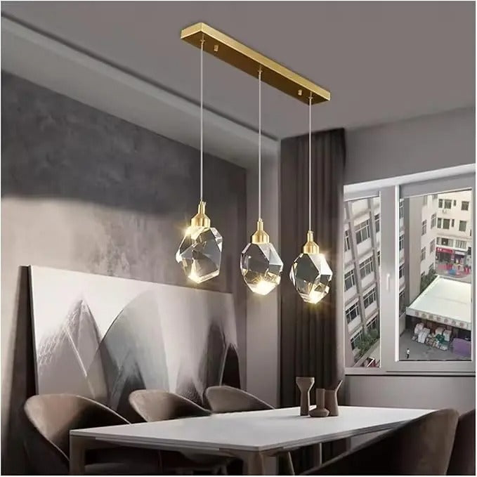 Facettierte Kristall-Hängeleuchte – skandinavisches Design für Esszimmer, Schlafzimmer und Wohnzimmer | Sansoti