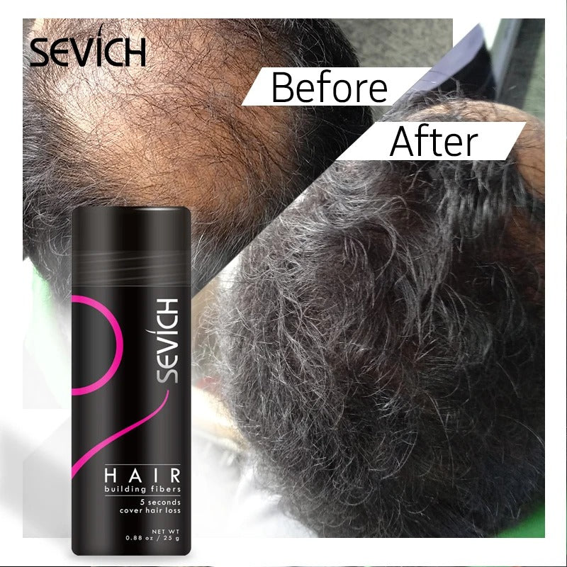 Haarvezel Poeder voor Voller Haar – Kamouflageert Dun Haar en Kale Plekken Direct – Natuurlijk Volume | Sansoti