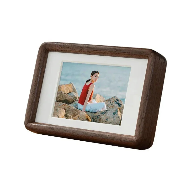Cadre Photo Bois Massif Fait Main Format A4 Portrait Salon Photo de Mariage Vintage | Restfield