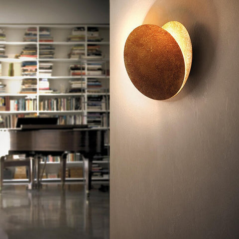 Wandlamp met Maanlicht LED Moderne Scandinavische Stijl Rond Warm Wit Zwart Wit Goud 20 25 cm Sfeerlicht | Sansoti