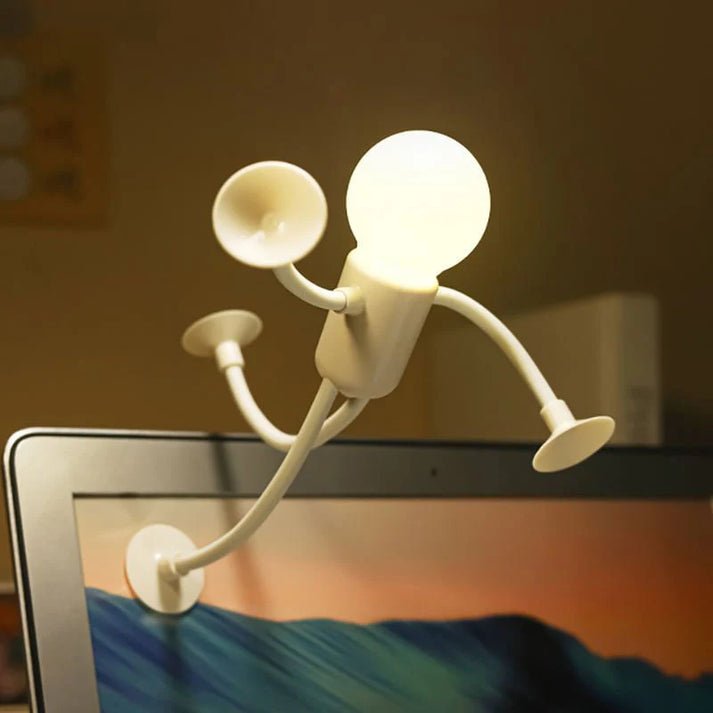 Buigbare Nachtlamp met Zuignap – Creatieve LED Figuur voor Kinderkamer en Bureau | Sansoti