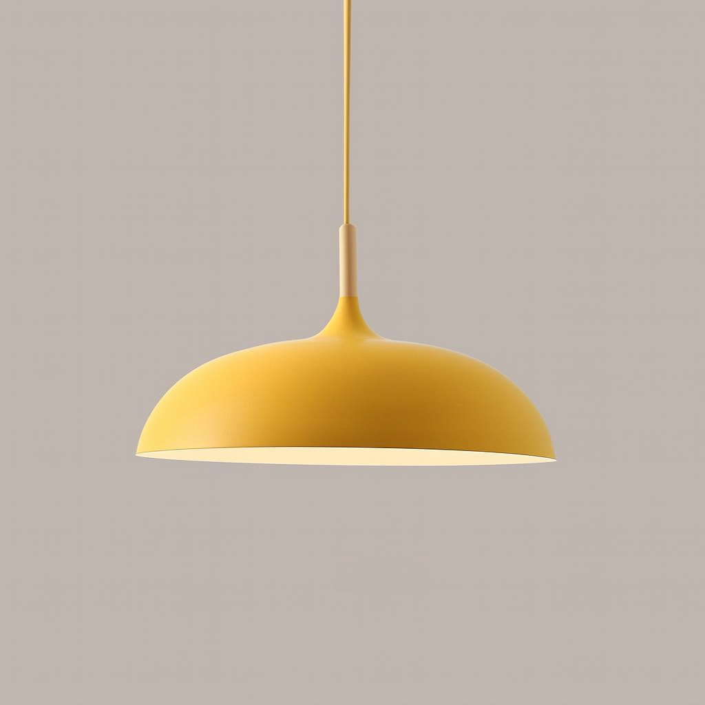 Hängelampe Pastell Aluminium Holz Retro Kuppel Kugel E27 Kinderzimmer Wohnzimmer | Restfield
