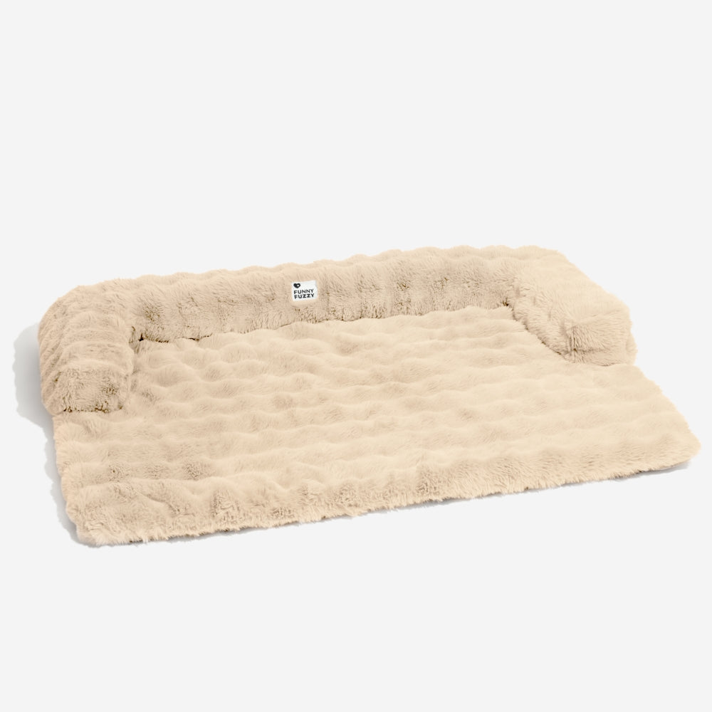 Pluche Hondenmand Sofa Beschermer Huisdiermat Antislip Bodem Wasbaar Comfort Rustplek – Grijs Koffie Tie-Dye | Sansoti