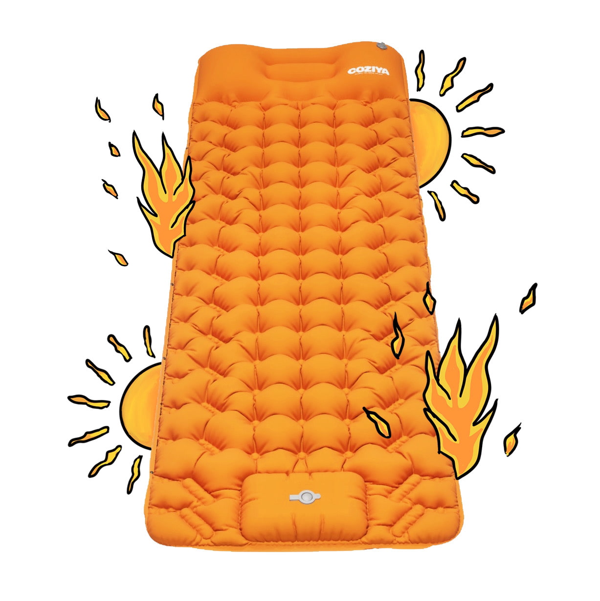 Zelfopblazende Slaapmat met Geïntegreerde Pomp voor Outdoor Camping Wandelen | Sansoti