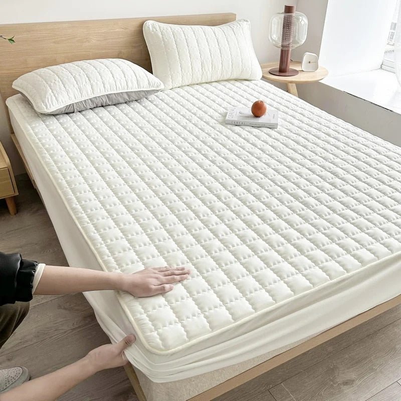 Waterdichte Matrasbeschermer met Elastiek Stretch Hoeslaken 100% Waterproof Matrashoes Bescherming Zweet Vlekken Allergie Comfortabel Ademend Stille Stof Duurzaam Wasbaar Hypoallergeen | Sansoti