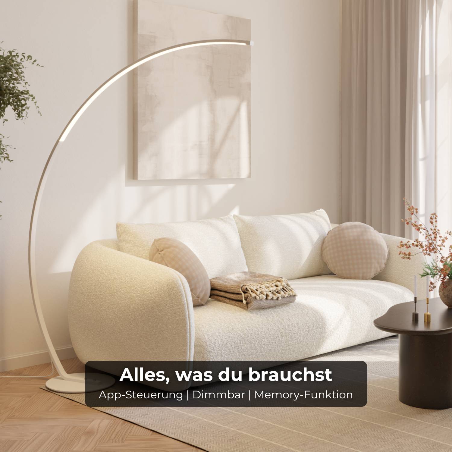 Lampadaire Vireon – Lampadaire design minimaliste pour salon & coin lecture | Restfield