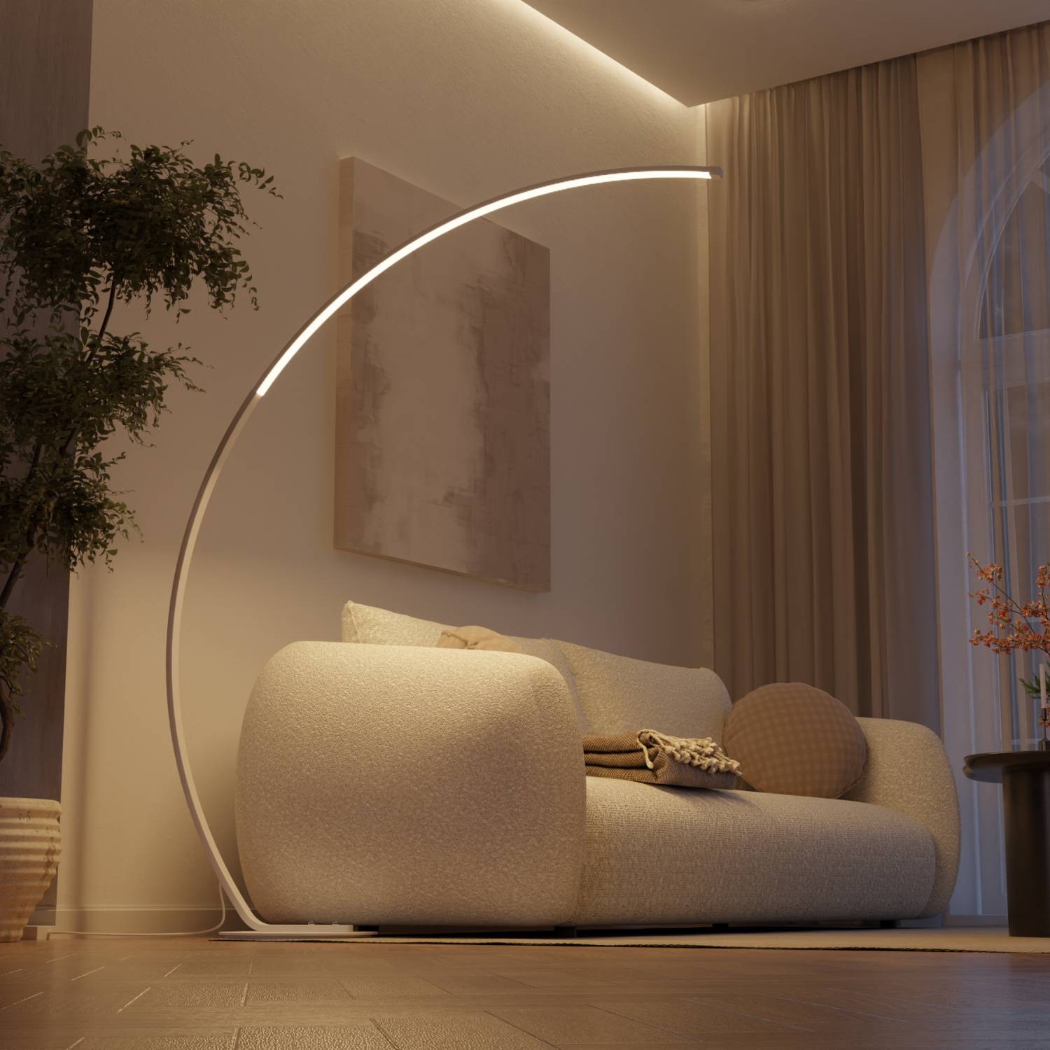 Lampadaire Vireon – Lampadaire design minimaliste pour salon & coin lecture | Restfield