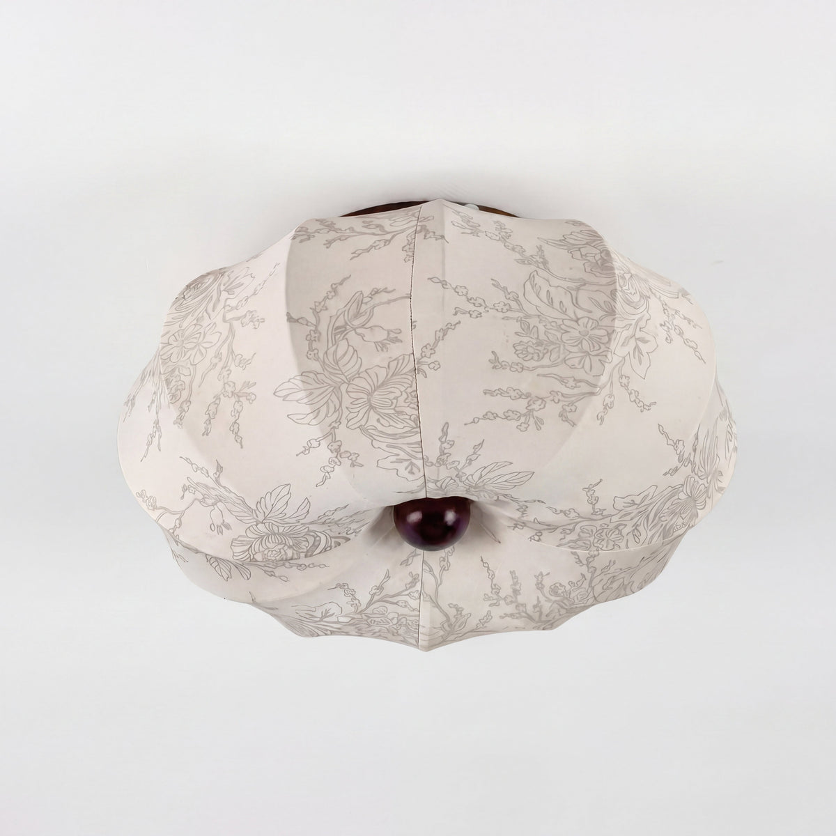 Plafonnier en tissu satiné style médiéval E27 LED éclairage d’ambiance salon chambre couloir 40-60cm | Sansoti