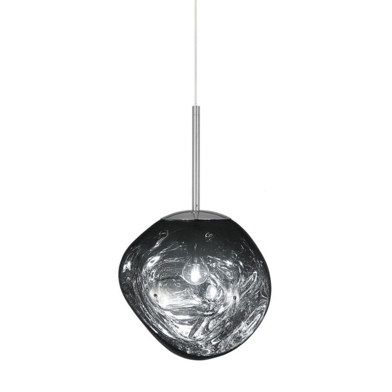 Glas-Hängeleuchte mit Schmelzeffekt, Gold, Silber, Grau, Rot, Wohnzimmer, Esszimmer, LED, skandinavisches Design, Stimmungslicht | Sansoti