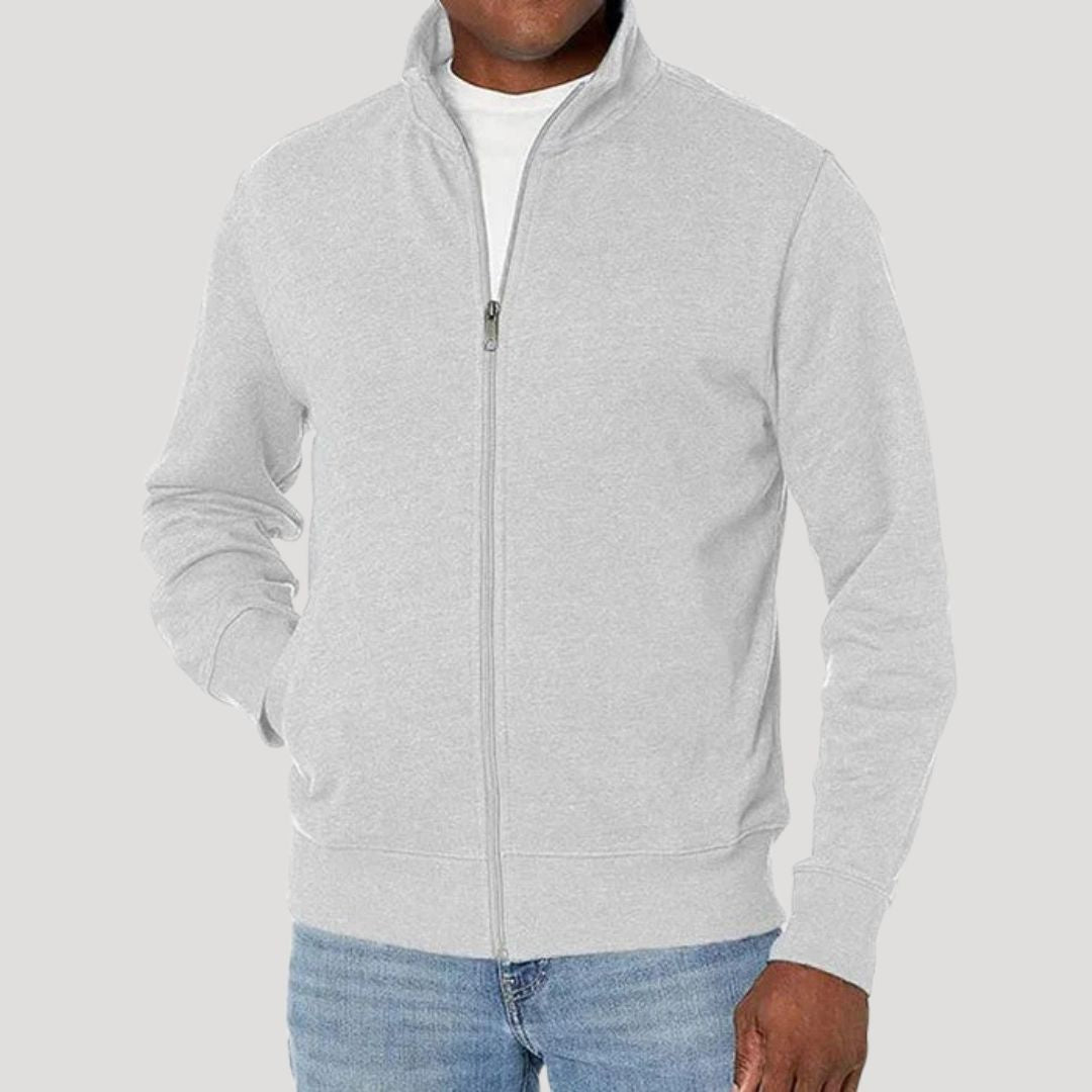 Men's Zip-Up Jacket Lightweight Spring Autumn Casual Transitional Jacket Stylish Comfortable Everyday Wear | Sansoti