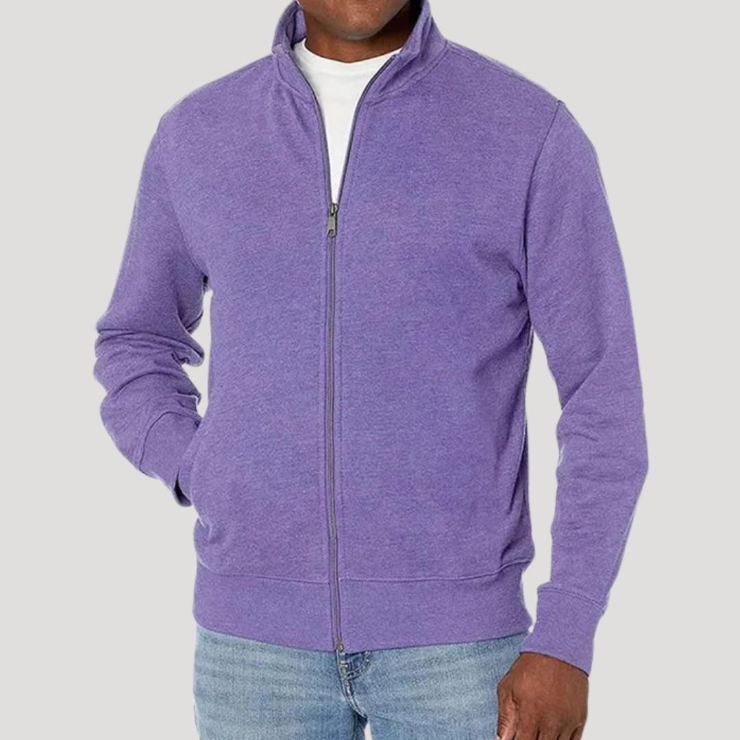 Men's Zip-Up Jacket Lightweight Spring Autumn Casual Transitional Jacket Stylish Comfortable Everyday Wear | Sansoti