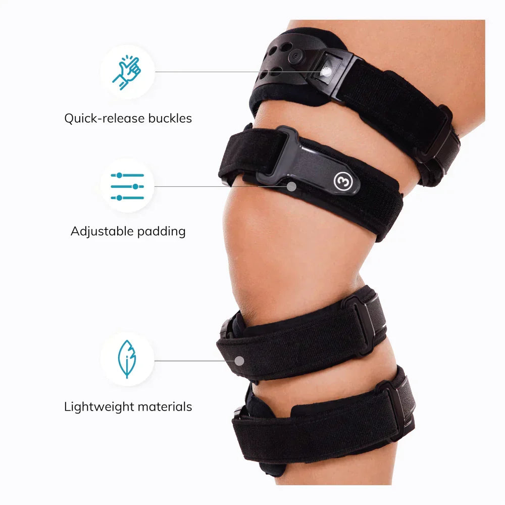 Orthopedic Knee Brace with Pressure Relief for Osteoarthritis Pain Adjustable for Left and Right Knees | Sansoti