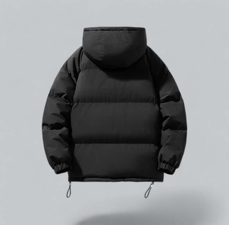 Padded Men's Winter Parka Adjustable Hood Water-Repellent Lined Jacket Outdoor Coat Winter Clothing | Sansoti