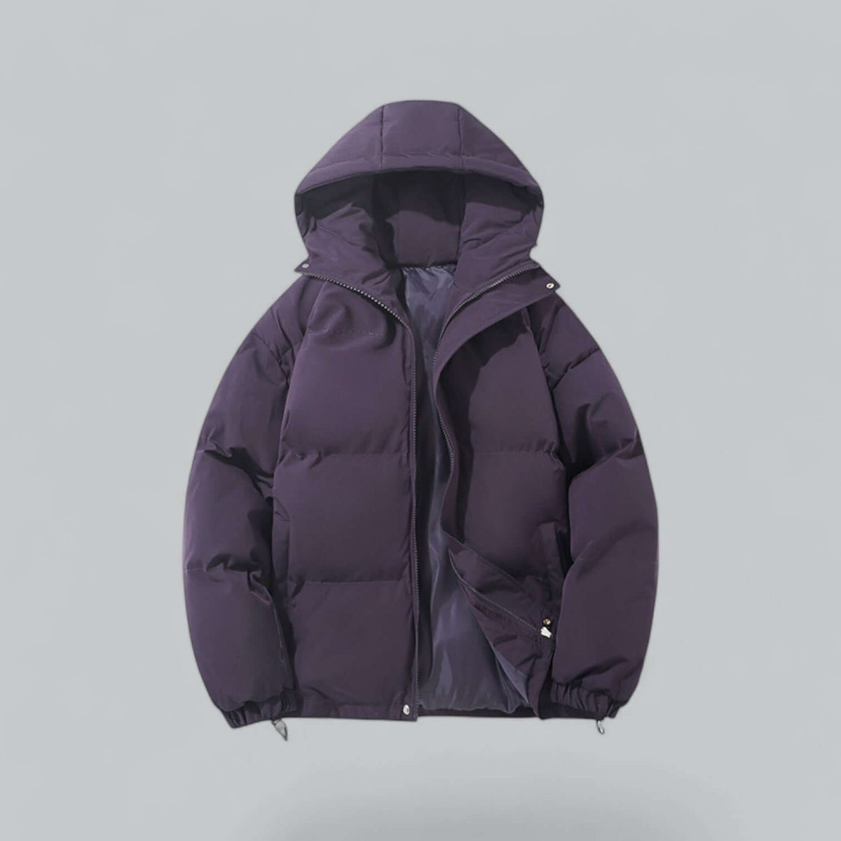 Padded Men's Winter Parka Adjustable Hood Water-Repellent Lined Jacket Outdoor Coat Winter Clothing | Sansoti