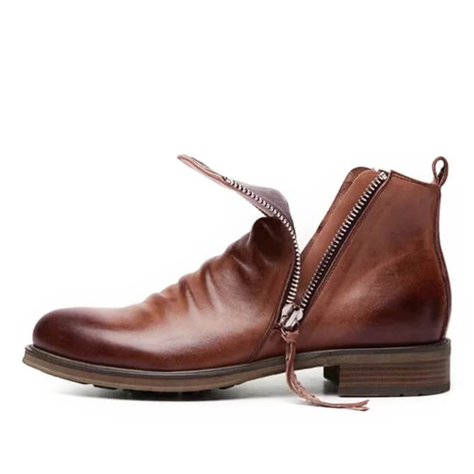 Herrenstiefel aus Mikrofaser Spitze Zehenkappe Bordeauxrot Braun Schwarz Grau Schnürverschluss Alltag Arbeit Casual | Sansoti