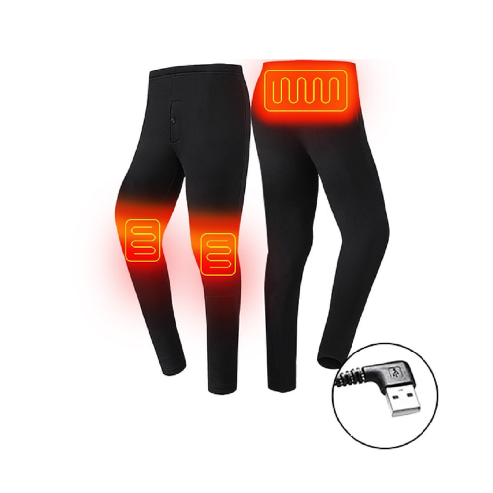 Elektrisch Verwarmde Thermokleding Set USB Ondergoed Heren Dames Winter Thermisch Basis Laag Verwarmend | Sansoti