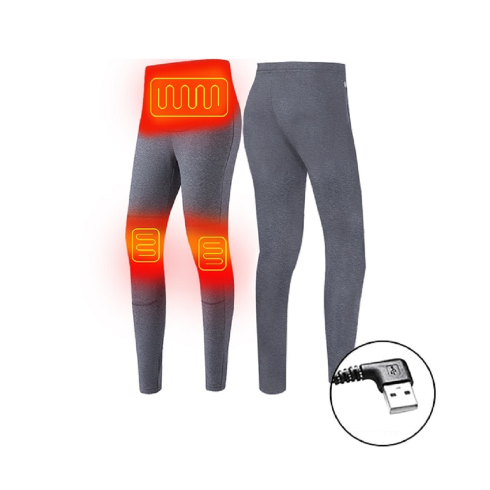 Elektrisch Verwarmde Thermokleding Set USB Ondergoed Heren Dames Winter Thermisch Basis Laag Verwarmend | Sansoti