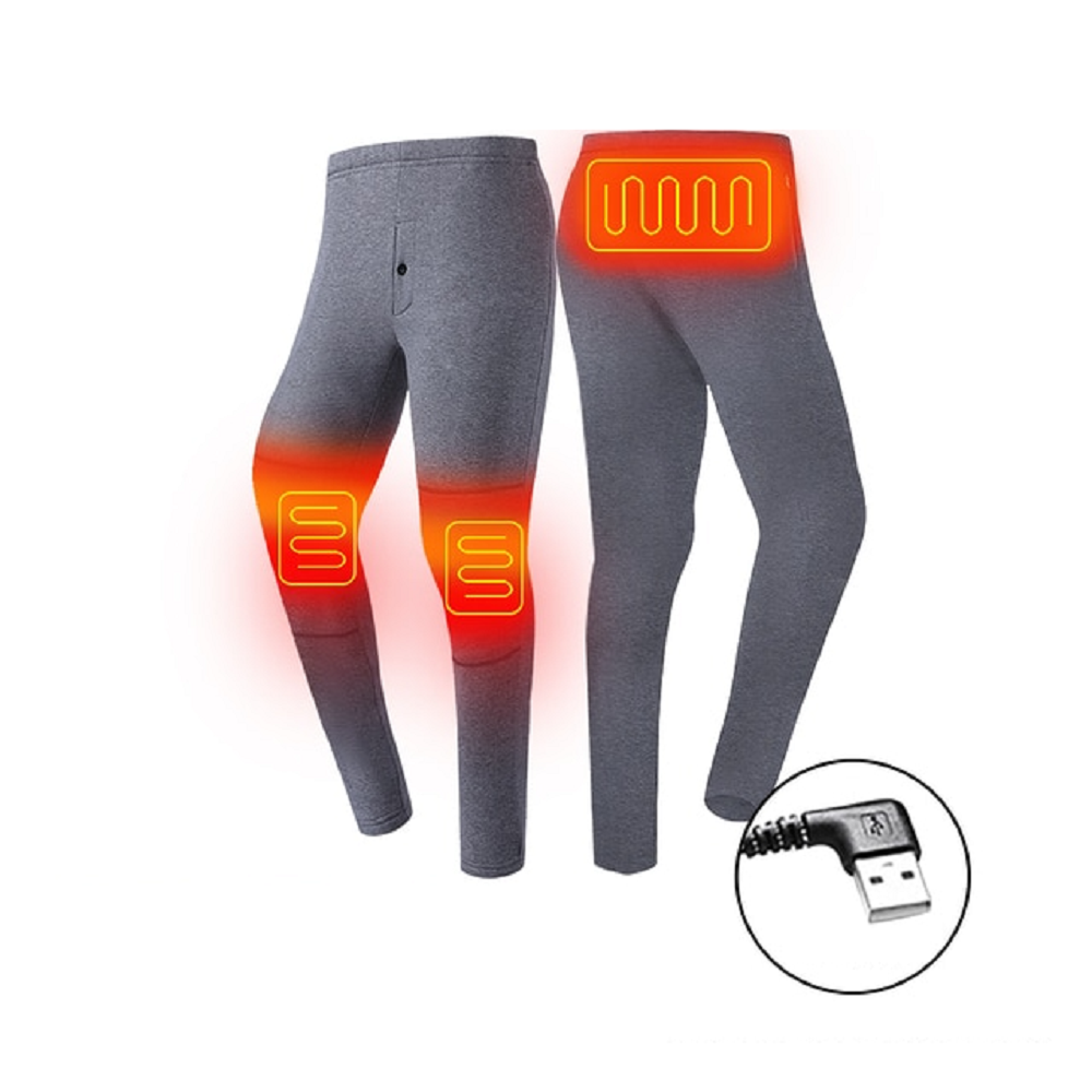 Elektrisch Verwarmde Thermokleding Set USB Ondergoed Heren Dames Winter Thermisch Basis Laag Verwarmend | Sansoti