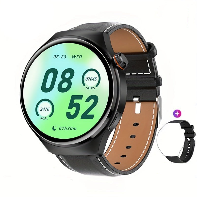 Smartwatch met NFC Contactloos Betalen GPS Hartslagmeter Waterdicht Rond Touchscreen Fitness Tracker voor Heren | Sansoti