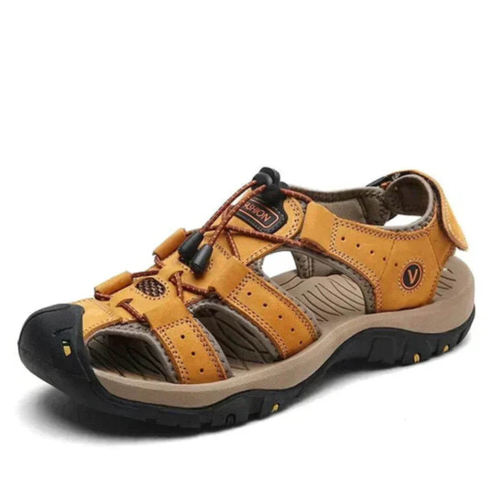 Mannen Sandaal met Verstelbare Riemen en Ergonomisch Voetbed voor Comfort bij Wandelen en Zomerse Activiteiten | Sansoti