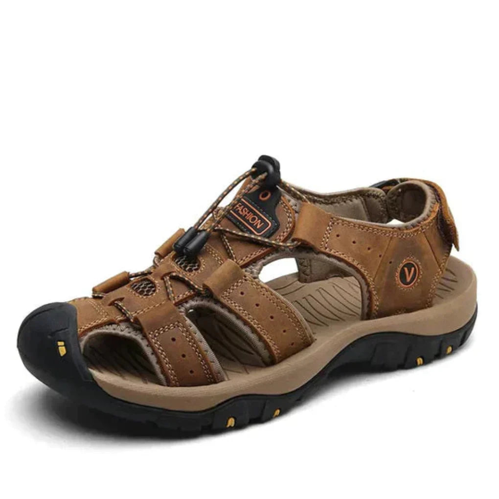 Mannen Sandaal met Verstelbare Riemen en Ergonomisch Voetbed voor Comfort bij Wandelen en Zomerse Activiteiten | Sansoti