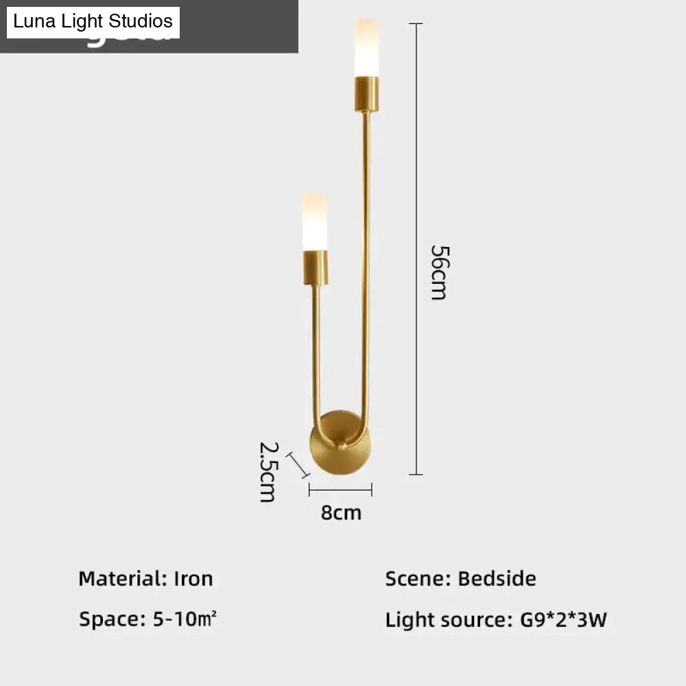 Minimalistische LED-Wandleuchte Schlafzimmer Schwarz Gold Verstellbare Lichtrichtung Modernes Design Leselampe Stimmungsbeleuchtung | Sansoti