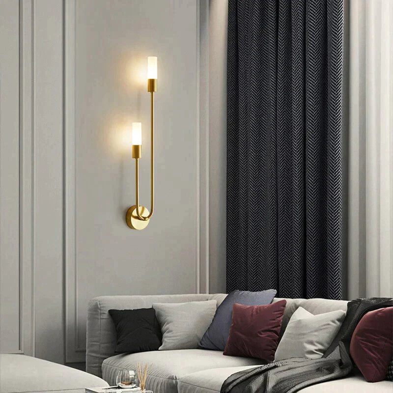 Minimalistische LED-Wandleuchte Schlafzimmer Schwarz Gold Verstellbare Lichtrichtung Modernes Design Leselampe Stimmungsbeleuchtung | Sansoti