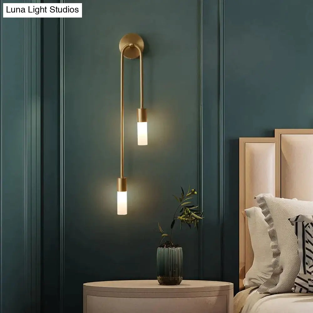 Minimalistische LED-Wandleuchte Schlafzimmer Schwarz Gold Verstellbare Lichtrichtung Modernes Design Leselampe Stimmungsbeleuchtung | Sansoti