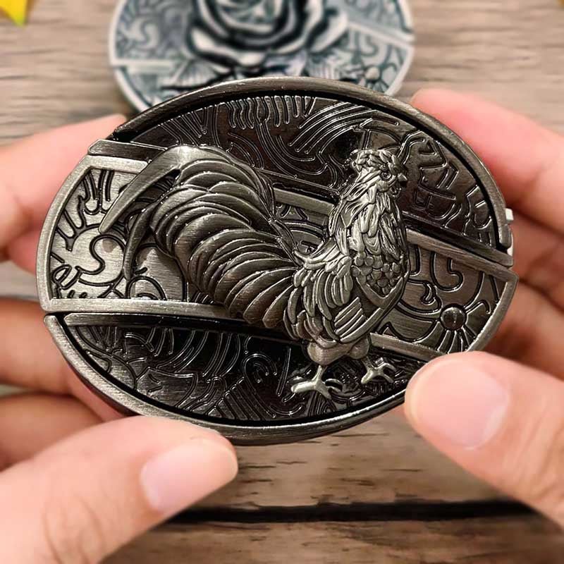 Metalen Gesp Cowboy Riemgesp Ovaal Design Western Style Accessoire voor Heren Riem Vintage Look Casual | Sansoti